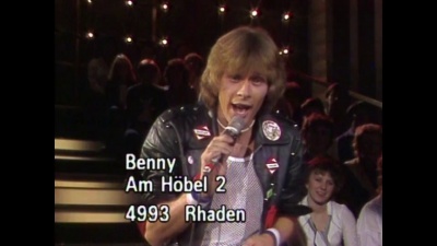 Benny - Ich bin dran, Mann (ZDF Hitparade 17.11.1980)