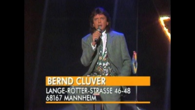 bernd clüver - Sag noch einmal, ich liebe dich (ZDF Hitparade 09.06.1994)