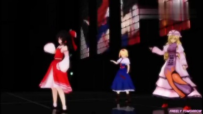初音ミク、Mitchie M - FREELY TOMORROW(东方3人版 灵梦 爱丽丝)