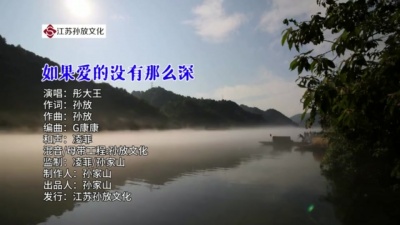 彤大王 - 如果爱的没有那么深