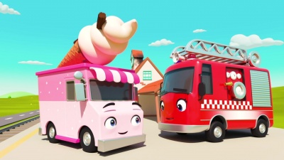 Little Baby Bum Nursery Rhyme Friends、Go Buster! - The Lights On The Firetruck(Wheels On The Bus)