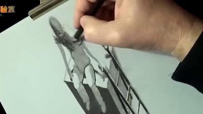未了请缘 - 3d立体小人绘画，2分钟就能学会的绘画，你也可以！