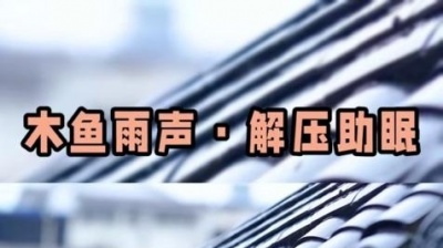 你好_竹子 - 木鱼雨声，解压助眠，睡前循环播放，效果更好哦#失眠