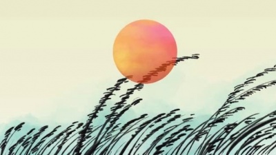黑泽来了 - 黄梅戏《桃花扇》唯美古风背景，蓝桃花开，视频制作：诗韵轻歌