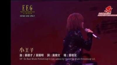 容祖儿 - 小王子 (祖恋明歌音乐会)