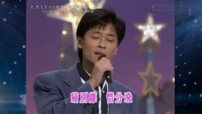 简寻音乐 - 王杰年少时现场演绎《天才白痴往日情》，开口惊艳全场！