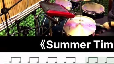 本仙女爱追剧 - 中国音乐学院10级架子鼓考级曲目最后一首《Summer Time》难点是附点的演奏，很不容易抓！#珠海架子鼓培训