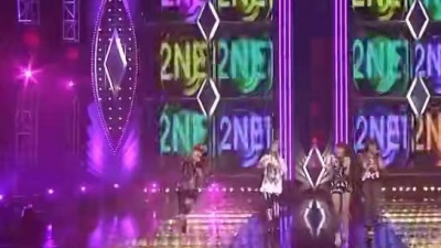 2NE1 - Let's Go Party SBS现场版 中文字幕 09/10/03