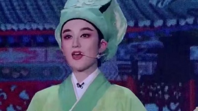热门综艺精选 - 《天天向上》乔欣饰演男装祝英台，钱枫饰演梁山伯 《梁祝十八相送》