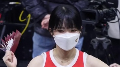 日系馆 - 8分57秒不无聊'啦啦队李多惠'水原村民的反应直接凸轮[220306水原室内体育馆]
