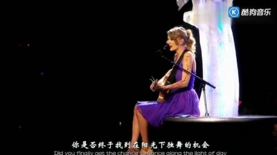 Taylor Swift - Drops Of Jupiter 世界版巡演 现场版 中英字幕