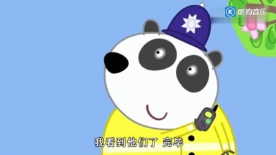 武林萌猪 - 小猪佩奇：小朋友们在学骑车，警察叔叔来教学，规范骑车安全!
