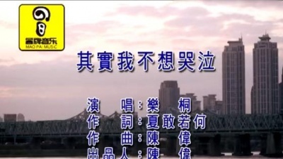 乐桐 - 其实我不想哭泣 (KTV版)