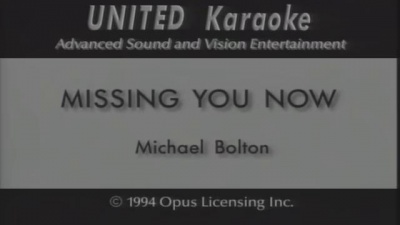 Michael Bolton - MISSING YOU NOW