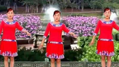 健身广场舞 - 经典黄梅小调《对花》56步简单易学，玫香广场舞