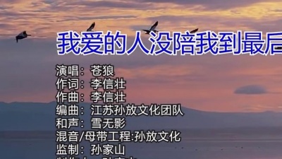 苍狼 - 我爱的人没陪我到最后