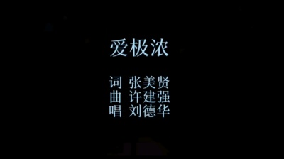 郑小闲 - 爱极浓-刘德华