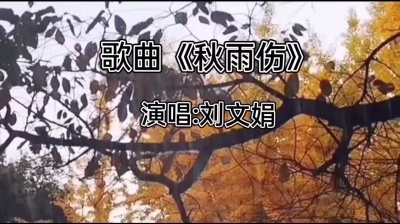 刘文娟 - 《秋雨伤》刘文娟演唱
