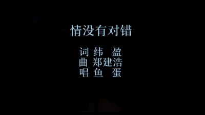 郑小闲 - 情没有对错-鱼蛋