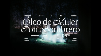 Sebastian Yatra、mi papá - Óleo de Mujer Con Sombrero