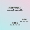 绒宝儿 - 她说不敢爱了
