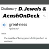 D.Jewels、Acashondeck - Greatness (feat. AcashOnDeck)(Explicit)