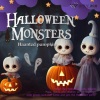 WHITE BGM - Haunted pumpkin