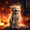 Sizzling Nature Fire Sounds、Cozy Crackles、Cats Music Zone - Embered Meow
