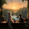 Fire Place Sounds、Natural Symphony、Dogs music - Canine Firetunes