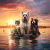Soothing Nature Sound、Oasis Music Ensemble、Calming Music For Pets - Paws and Serene Recitative