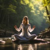 Music For Stress Relief、Waterfall White Noise、Yogi Zone《Water Pose Tranquility》[MP3/LRC]