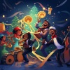 The Christmas Jazz Giants、Winter Jazz Cafe Lounge、The Merry Christmas Players - Funky Mistletoe Melodies