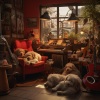 Composiciones para Perros Relajados、Clásicos Caninos、Colectivo Relajante para Perros - Colas Jazzeras En La Cafetería