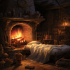 Calming Brown Restful Sounds、Sizzling Nature Fire Sounds、Night Sounds Association - Slumbering Embers Night Serenade
