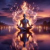 Calm Vibes、Sounds Of Nature、Motivational Divine Meditation Zone《Firelight Meditation Melodic Warmth》[MP3/LRC]