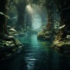 Calm Vibes、Meditation Miracle Music、ASMR River & Waterfall - Tranquil Tides for Thought