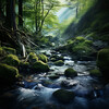 Christian Instrumental Guitar Music、Waterfall White Noise、Music for Working - Streamside Productivity Boosts Work