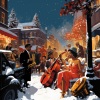 Coffee Shop Jazz Relax、Chilled Jazz Masters、Background Instrumental Jazz - Midnight Snowfall Sonata