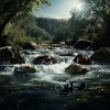 Ambient Tech、Waterfalling、Sounds Of Calm《Stream Serenity Quiet Ripples》[MP3/LRC]