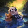 Easy Morning Music、The Calm Music Crew、Pets Relax - Pets Relaxing Stream Murmur