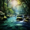 Simply Instrumental Music、Soft Water Streams Sounds、Nature Sleep《Soothing Water Lullabies Sleep》[MP3/LRC]