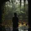 Academia de sonido de lluvia curativa、Regeneración de cuerpo entero de 528 Hz、Musica para Terapia de Masajes - Sinfonía De Gota De Lluvia Para Un Toque Tierno