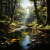 Sonidos curativos de la naturaleza、Meditaciones de agua、Santuario de la Música de Buda - Viaje De Meditación En La Orilla Del Arroyo