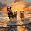 Orquesta Nativa Americana、Mar de ruido、Mascotas tranquilas - Oceánico Júbilo En El Abrazo De Las Mascotas