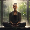 Efectos especiales del bosque、Atmósferas de Lluvia、Maestros de música de la meditación《Serenidad Con Gotas De Lluvia Meditativas》[MP3/LRC]