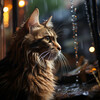 Música fácil de domingo por la mañana、Lluvia en el Bosque、Musicoterapia para gatos - Ensamble De Lluvia Del Gato