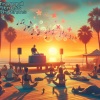 Music for Fitness Exercises - Sunset Groove Warm-Up