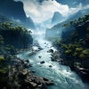 Efectos especiales de la madre naturaleza、Paisajes sonoros de roca de agua、Hz de meditación - Meditación De Las Cascadas Rítmicas