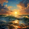 Natación en el cielo、Sonidos del océano para dormir、Nature Sounds Sleep Solution para tinnitus - Meditación De Armonía Con La Lluvia
