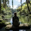 Concentración de ritmos binaurales、Arroyos y niebla、Musica para Concentrarse Curacion - Armonía Del Enfoque Del Arroyo Binaural